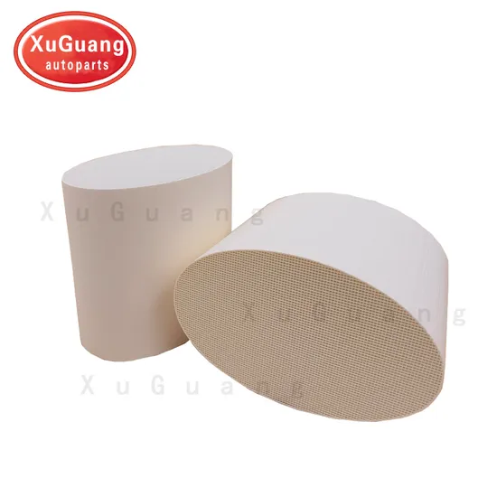 125*80*100 Oval Shape High Quality Honeycomb Ceramic Substrate Used for Catalyst Catalytic Converter 