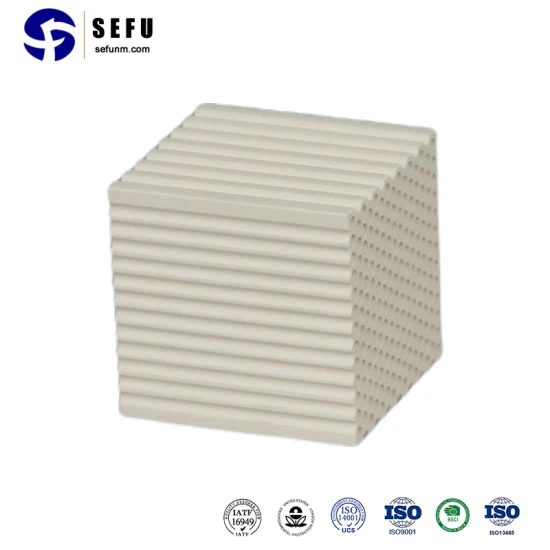 Sefu China Metal Filter Supplier Ceramic Honeycomb Cordierite Substrate (DOC) SCR System for Vehicle