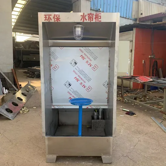 Waste Gas Purification for Furniture Coating Water Curtain Spray Cabinet 